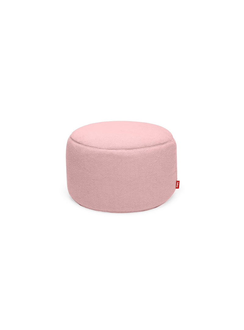 Fatboy Point Large Sherpa ottoman in pinky promise color, plush oversized footstool with soft sherpa fabric, perfect for cozy Canadian living spaces.