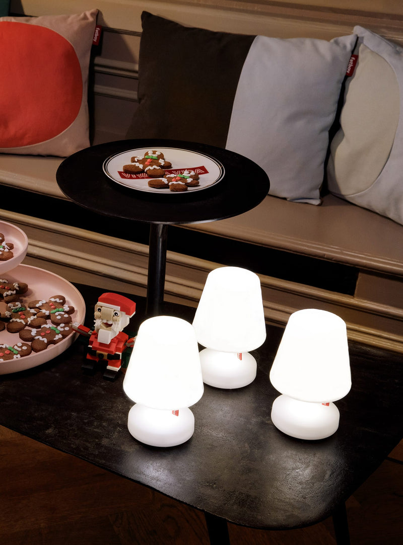 Fatboy Edison the Mini set of 3 table lamps, with USB charging and magnetic snap connectors, perfect for versatile lighting in Canada.