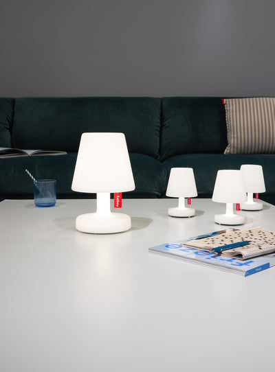 Fatboy Edison the Mini + Petit combo, cordless LED table lamps perfect for adding warmth and light to indoor and outdoor spaces.