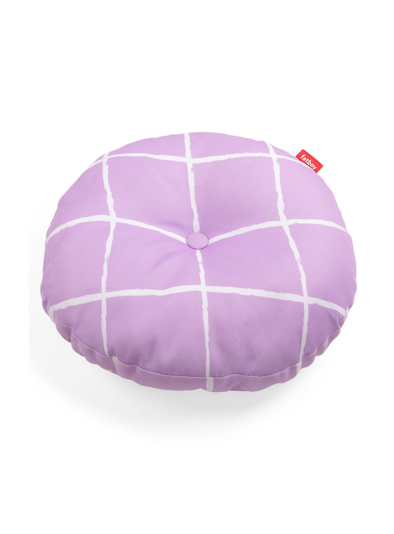 Fatboy Flying Pillow in sunset color, weather-resistant pool throw pillow, perfect for outdoor lounging and poolside comfort.