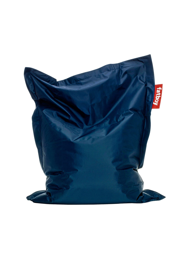 Fatboy Junior bean bag chair in blue color, durable and water-resistant, perfect for kids&