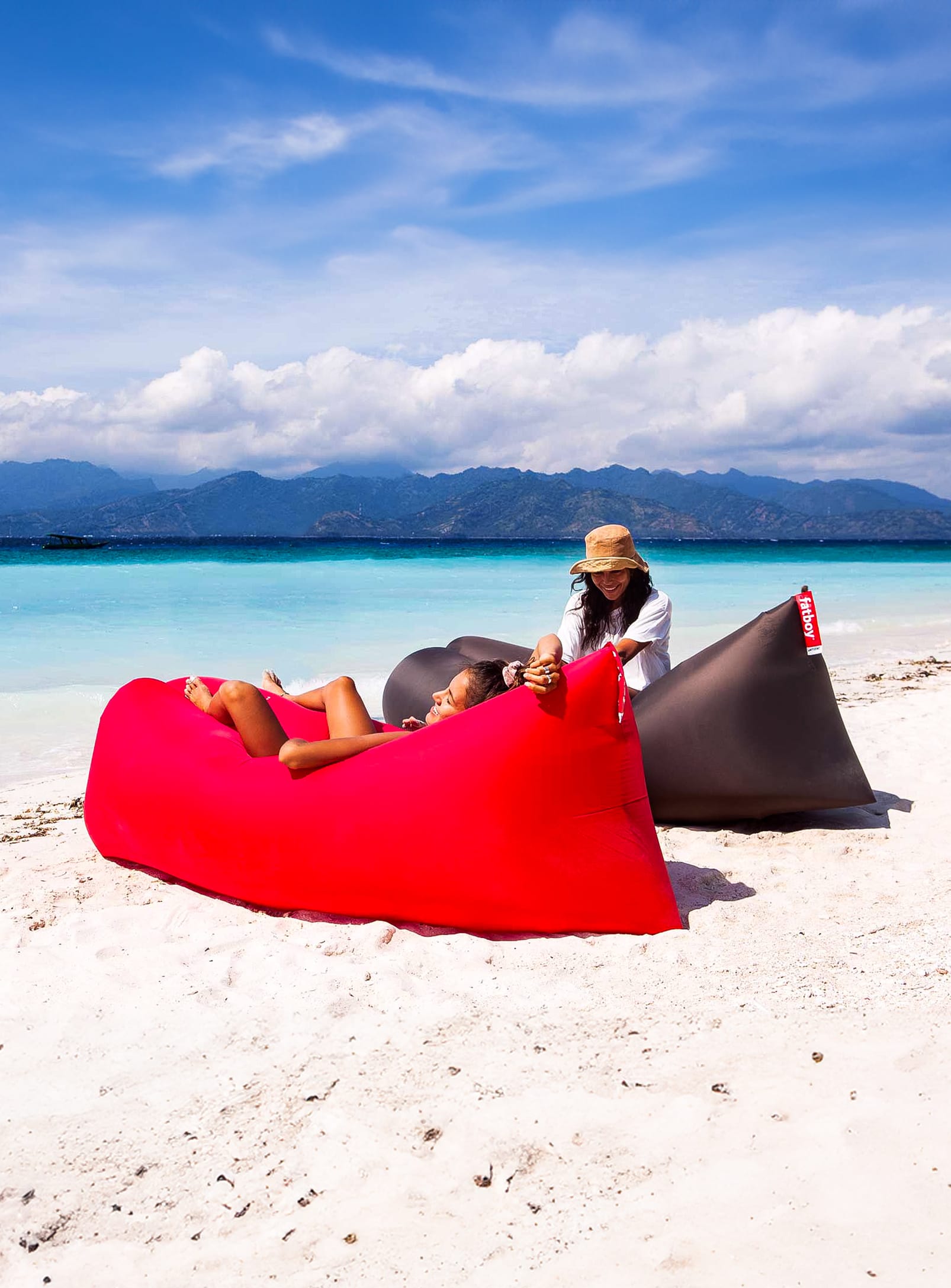 Choose Fatboy Lamzac for portable luxury; available in exclusive patterns and colors to match your unique style and adventures.