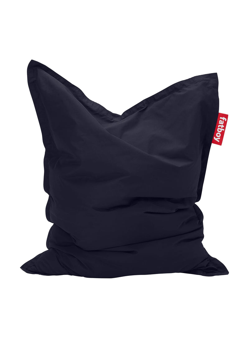 Fatboy Original Olefin in dark ocean color, UV-resistant and water-repellent bean bag chair, perfect for relaxing in Canadian indoor and outdoor spaces.