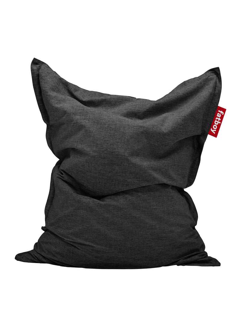 Fatboy Original Olefin in thunder grey color, UV-resistant and water-repellent bean bag chair, perfect for relaxing in Canadian indoor and outdoor spaces.