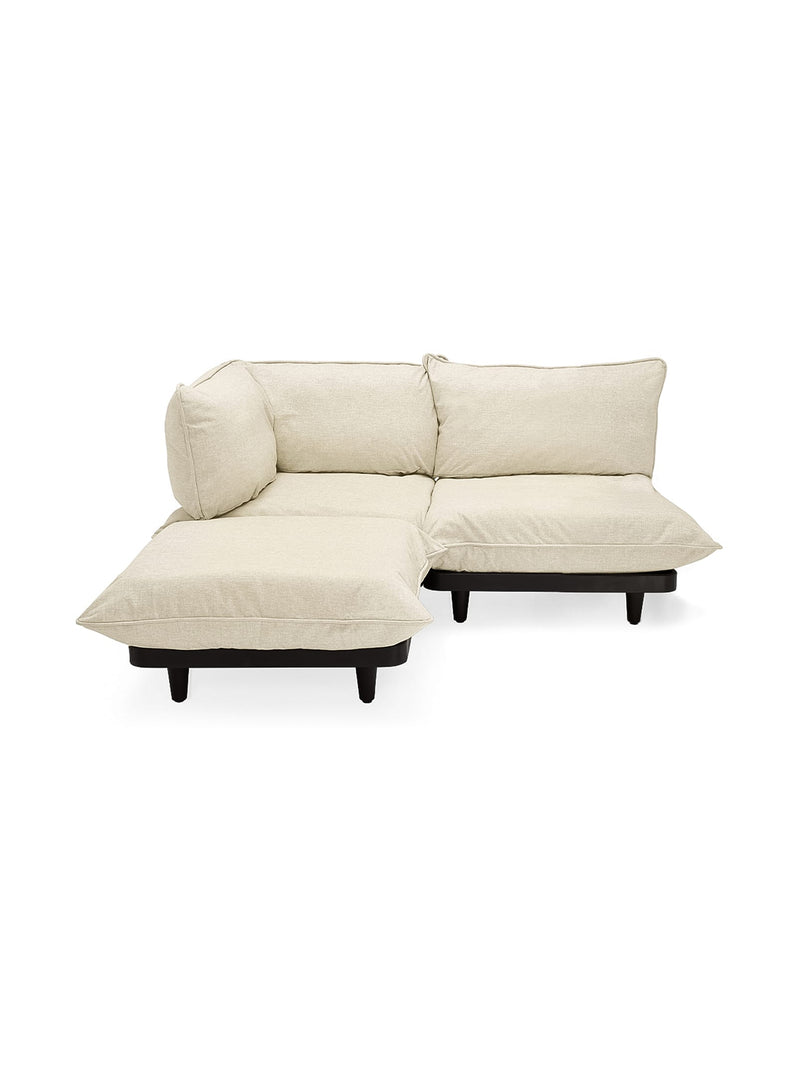 Fatboy Paletti Sectional 3-seater outdoor sofa in sahara color, modular UV-resistant and water-repellent, perfect for Canadian patios and gardens.