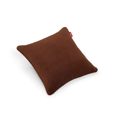 Fatboy Recycled Square Pillow Royal Velvet in Tobacco: eco-friendly, luxurious velvet cushion, made from recycled materials.