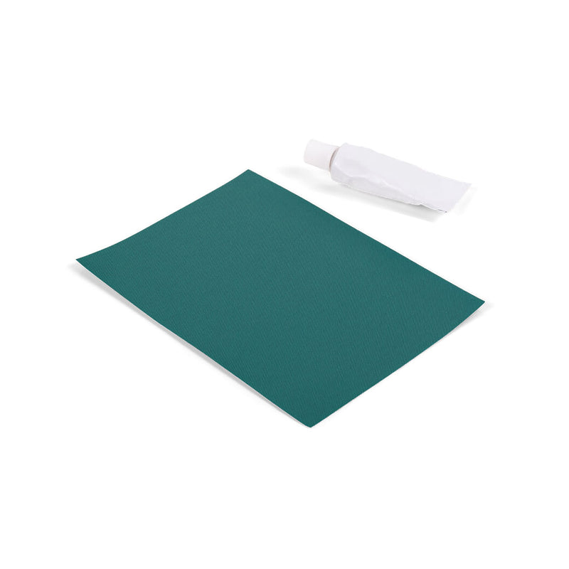 Repair kit in turquoise for nylon bean bags and ottomans by Fatboy.