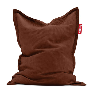 Fatboy Slim Royal Velvet Bean Bag in tobacco color: luxurious recycled velvet bean bag chair, perfect for adding elegance to Canadian interiors.