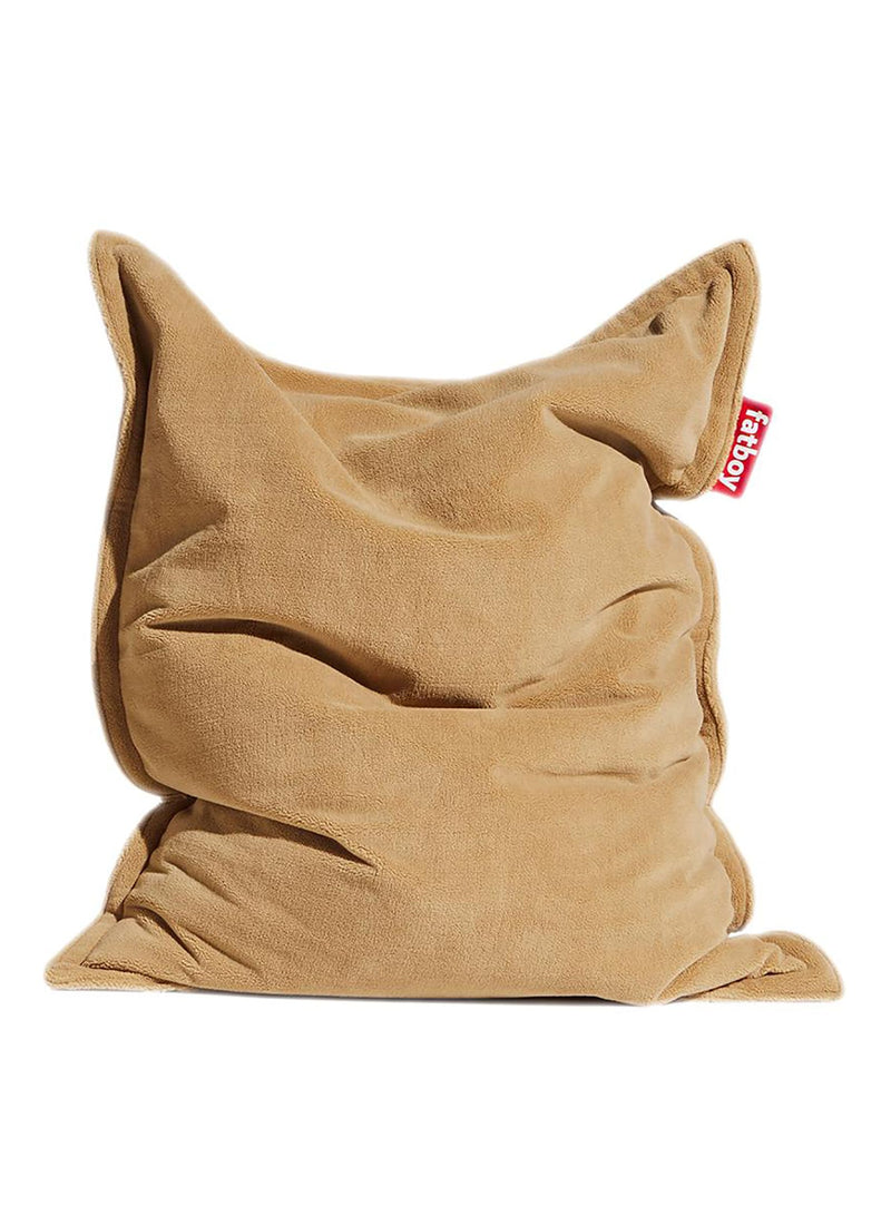 Fatboy Slim Teddy bean bag in latte color, a cozy and soft bean bag chair perfect for Canadian homes, combining comfort and style. Ideal for lounging.