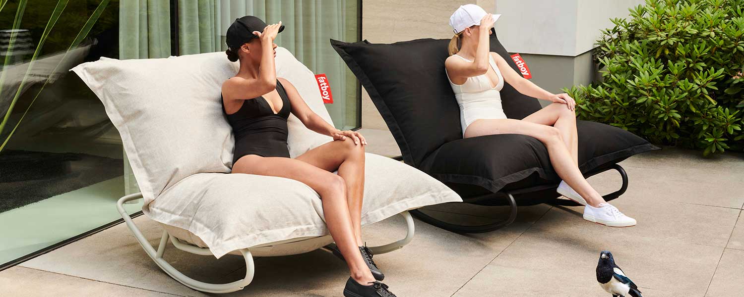 The Rock 'n Roll is made from water-repellent material. This makes this chair also suitable for outdoor use.